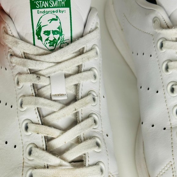 Adidas Unisex White Green Stan Smith M20605 Athletic Sneakers Size US 6 - Picture 7 of 9